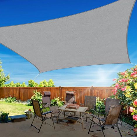 Toile d'ombrage - tente de réception - voile d'ombrage - écran extérieur anti-UV - imperméable - câble de connexion inclus (1/5)