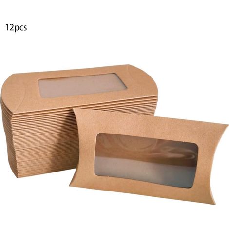 Emballage de confiserie - Emballage cadeau - Boîte en papier kraft avec fenêtre (1/5)
