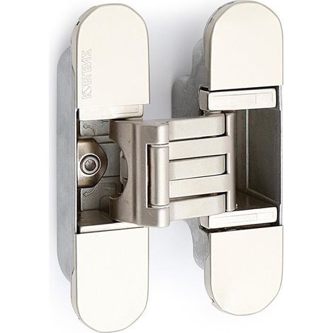 BISAGRA INVISIBLE KUBICA K6300 NIQUEL SATINADO REGULACION 3D. 60Kg/3BIS. 130X88mm. (1/2)