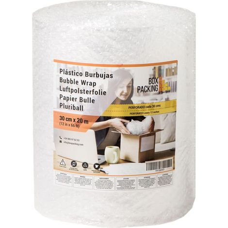 Papier Bulle Emballage Colis Rouleau Papier Bulle 30 cm x 20 m (1/5)