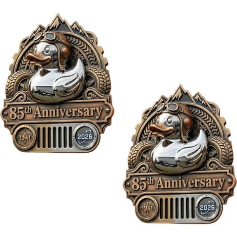Innovative design and practical styling: New Adventure Duck Car Badge (2-pack)