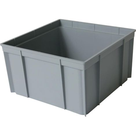 Nicoll – Rehausse à clipser pour regard 25x25 cm – Polypropylène gris – Hauteur 12,5 cm – Grille PVC classe A15
