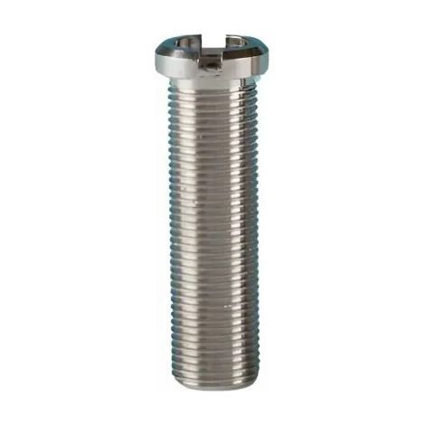 Bouchon d'évier en laiton – Vis seule pour bonde évier – Diamètre 12 mm – Hauteur 26 mm – Fixation pour éviers jusqu'à 15 mm d'épaisseur – Lira