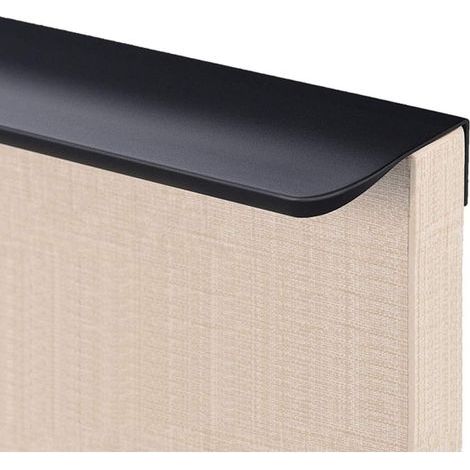 Poignée d'armoire Tirez Boutons de Porte, Poignée cachée Invisible/dissimulée, Quincaillerie de Porte Meuble pour Armoire tiroirs Cuisine Domicile, Alliage d'aluminium 96mm (1/5)