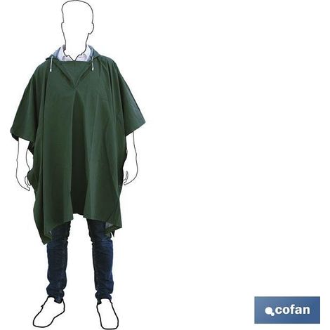 Poncho cofan impermeabile cappuccio regolabile unisex (1/3)