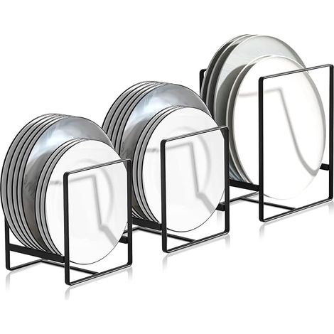 3-teiliger Topfdeckel-Organizer, multifunktionale Abtropfgestelle aus Metall, für Küchenschränke, Aufbewahrungstabletts, Geschirr und Topfdeckel (1/5)