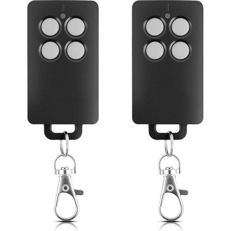 AAM0121 Télécommande Portail 4 Canaux 433 MHz Portée 50 m Motorisations Portail Gris (1/5)