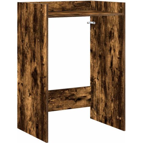 Mobiletto per lavatrice Rovere fumé 67,5 x 48 x 97 cm vidaXL