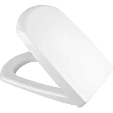 Lunette WC Cersanit Carina – Duroplast antibactérien – Confort optimal – Design rectangulaire blanc – Installation facile (1/5)