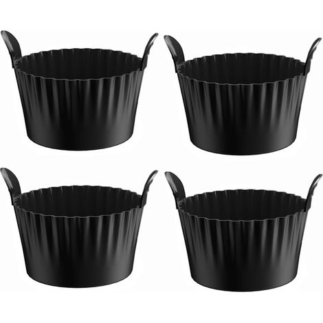 JSSEVN-Moule Gateau Silicone Compatible Avec Air Fryer Set De 4 Pièces Pour Cuisson De Gateaux Desserts Muffins Parfait (1/5)