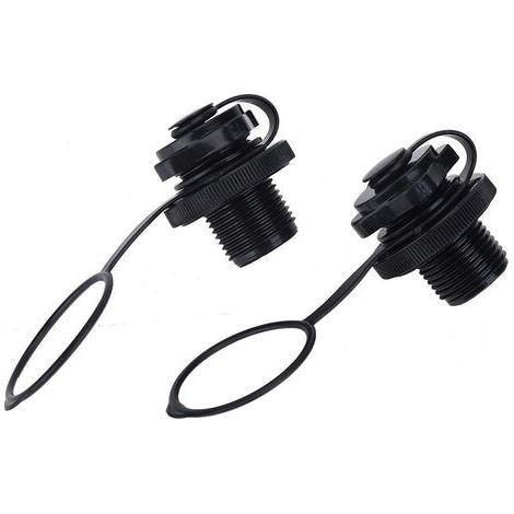 Valve de gonflage pneumatique, 2 bouchons d'air spiralés, vis de gonflage de rechange, valve Boston pour bateau pneumatique, kayak, remplacement pour butée de flotteur, Standard (1/5)