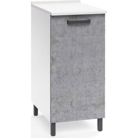 Mobile base per cucina grigio cemento 1 anta Cm 30x50xH 85 (1/2)
