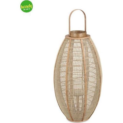 Lanterna Hamir Ovale Bizzotto naturale h 69 cm (1/4)