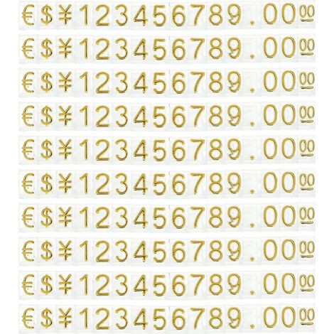 Cube D'Affichage Des Prix 20 Pièces Étiquettes De Prix En Plastique Réglables Pour Bijoux Montres Vêtements Et Accessoires Présentoir De Comptoir Pour Boutique Et Commerce (1/5)