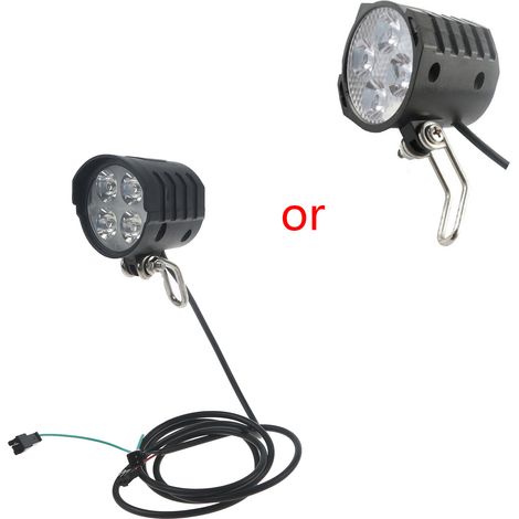 Phare de vélo LED, 12W, avec klaxon, pour le cyclisme urbain, le cyclisme sur route ou une utilisation nocturne, pour un usage quotidien et les déplacements urbains.-AquaForge