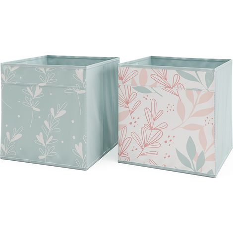 Faltbox , Türkis, 30 x 30 cm 2er Set, Vicco