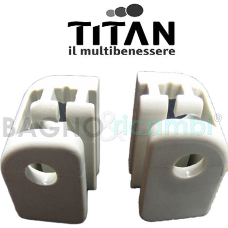 Ricambio coppia supporti cabina doccia grigio Titan CASKP2AG03 (1/2)