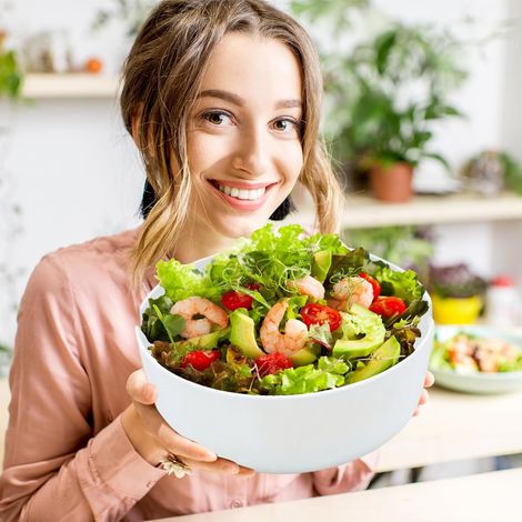 Grand Saladier - Grand Bol à Salade pour Repas Ustensile de (1/4)