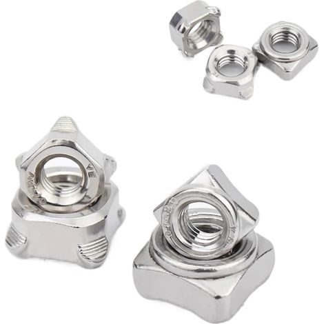 2-50 Écrous carrés pour soudage par points M3 M4 M5 M6 M8 M10 M12 (1/5)
