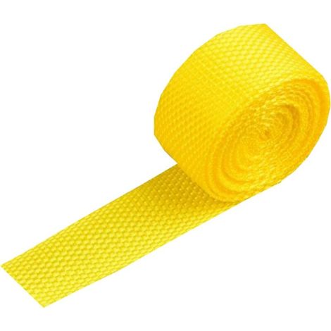 Bardusch-Sangles pour sacs 25 mm en polypropylène résistant, jaune, 25 mm, (1/5)