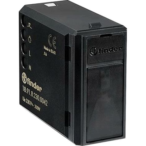 Détecteur de mouvement infrarouge 1NO 200W 230V AC noir FINDER 189182300042PAS (1/2)