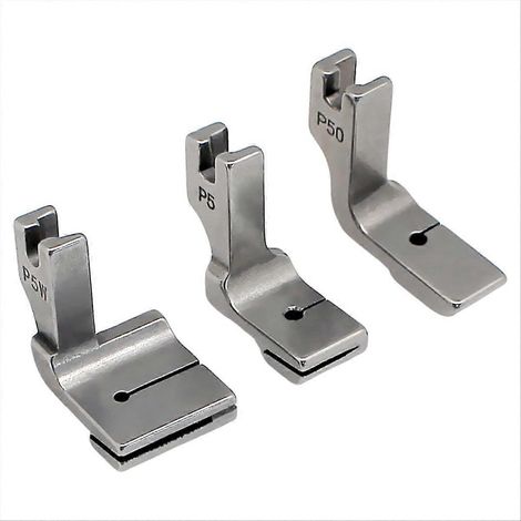Set mit 3 P5 P50 P5W Kräuselfüßen für Industrienähmaschinen, professionelles Nähzubehör, kompatibler Ersatz, langlebige Qualität, präzise Verarbeitung. (1/5)