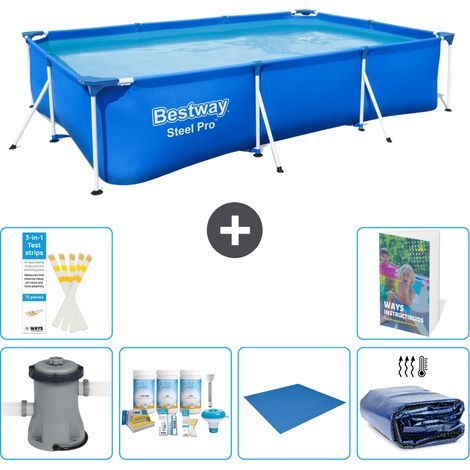 Bestway Steel Pro Rechteckig - 300x201x66 cm - 7-teilig S289