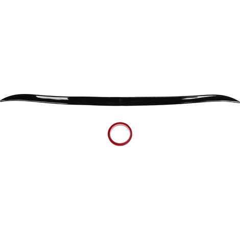 Universeller, glänzend schwarzer Heckspoiler, 120 cm, aus UV-beständigem Gummi für Autos