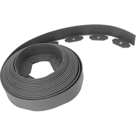 L-förmiges PE-Gartenrand-Set, leicht formbar, kein Ausgraben erforderlich, für die Gartengestaltung im Außenbereich, grau, 5 x 5 x 1000 cm / 2 x 2 x 393,7 Zoll (1/5)