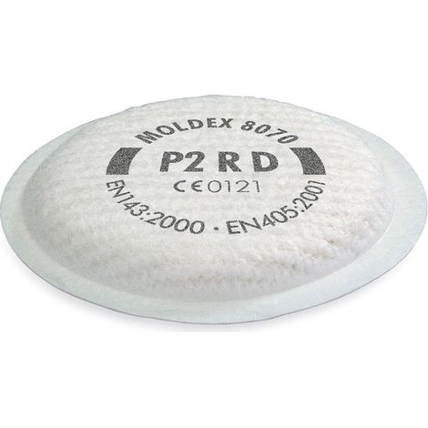 FILTRE À PARTICULES P2RD 5000/8000 - LOT DE 8 - MOLDEX - 807001