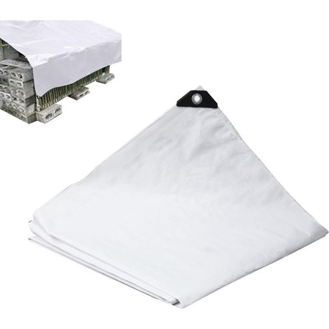 Couverture de piscine rectangulaire avec protection UV Couverture de sécurité imperméable double face avec œillets renforcés pour piscine, résistante au vent, à la pluie et au gel, idéale pour jardin