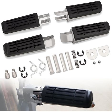 Repos-pieds, Repose-pieds arrière pour passager et avant pour conducteur/pilote pour FJR 1300 FZ1 FZ400 FZ6 FZ6R XJR400 XJR1200 XJR1300 XJ6 (1/5)