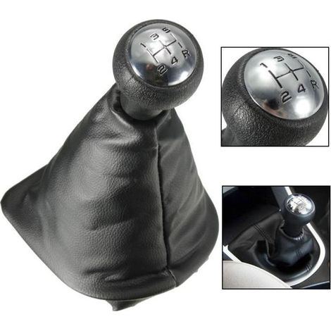 Bouton de Changement de Vitesses - NEUFU - 5 Vitesses - Noir - Compatible PEUGEOT et CITROEN (1/4)