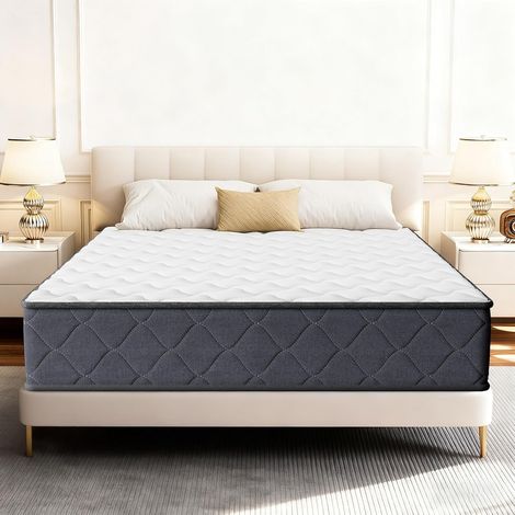 Dewinner – Matelas mousse 140x200 cm – Épaisseur 25 cm – Mousse à mémoire de forme haute densité – Accueil moelleux – Soutien équilibré – Respirant et anti-acariens