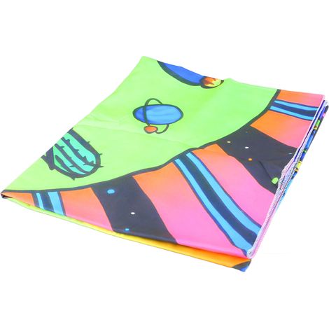 Tapisserie décorative en tissu irisé à motif de crâne de champignon fluorescent GTYG200 Largeur x 150 Hauteur cm (Accessoires inclus) (1/5)