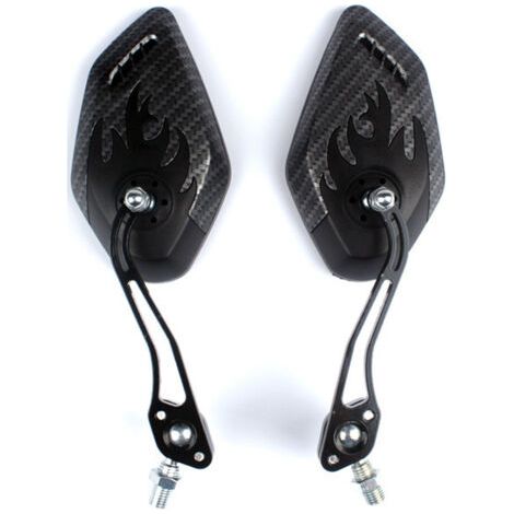 Rétroviseurs pour Vélo, [Version Améliorée] Deux Rétroviseurs pour vélo de Montagne Réglables en Verre de la Lentille en Verre de Sécurité PCS HD, Rétroviseur en Verre Ajustable en Verre (1/5)