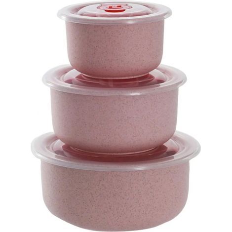 boîte de conservation des aliments-3ensemble de pièces-Bol à blé avec couvercle, boîte de conservation hermétique (1/5)