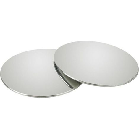 Pack 50mm Rotating Car Blind Spot Mirror Frameless Round 360° Rotating HD Glass Self-Adhesive Convex Rear View Car Side Blind Spot Mirror Exterior for Vehicles, Motorcycles, Trucks and SUVs (1/4)