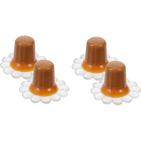 4 Ensembles Chapeau Parapluie Housse Parasol Housse de Parasol pour glacé Gel Trou Fin Dessus de Parapluie de Remplacement Couvercle de Pointe de ie Plastique (1/5)