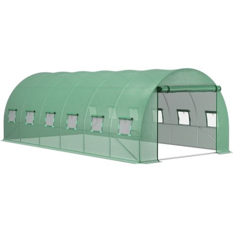 Bâche pour serre 6 x 3 x 2 m, bâche de jardin imperméable avec protection UV,bâche de couverture pour serre tunnel, bâche pour usage extérieur (1/5)