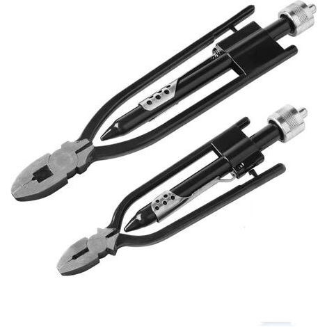 BUNTHAUS Lot de 2 pinces à bec torsadées pour fil de sécurité aéronautique – Longueur 22,9 cm et 15,2 cm – Acier inoxydable – Mécanisme de verrouillage (1/4)