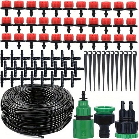Automatic Drip Irrigation System 25 m with Adjustable Drippers – Watering Kit for Garden, Greenhouse, Lawn, and Yard (1/5)