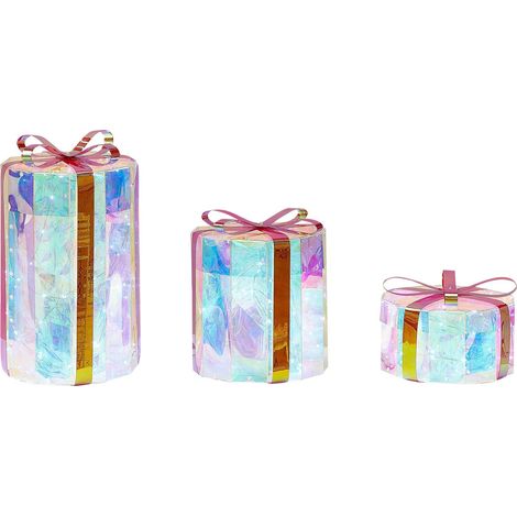 Outdoor Decoration LED GRIMSEY Christmas Gifts 30/20/10 cm Multicolour (1/5)