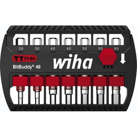 Wiha Set di inserti BitBuddy® inserto TY 49 mm Esagonale, 7 pz., 1/4" E6,3 (42114) (1/2)