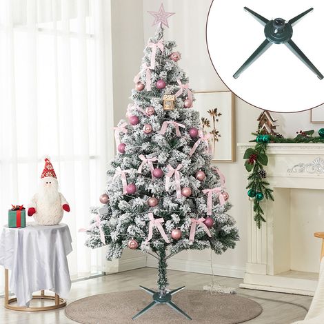 Support Pour Arbre De Noël - Base Pivotante Avec Piquet - Pour Arbre Jusqu'à 2 40 M - Diamètre Trou 2 2 Cm - En Fer - 1 Pièce (1/5)
