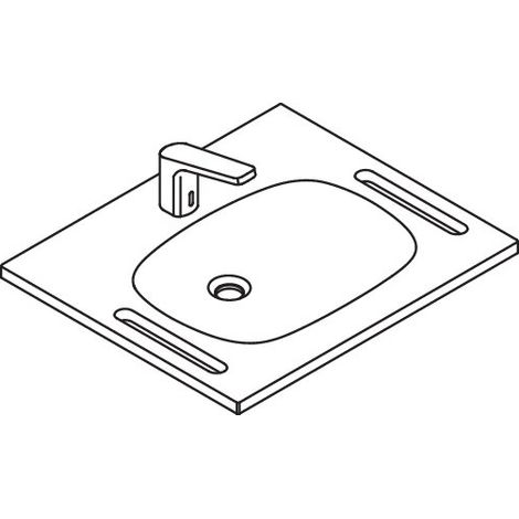 Ensemble produit HEWI 950.19.034 Lave-mains et robinetterie (1/3)