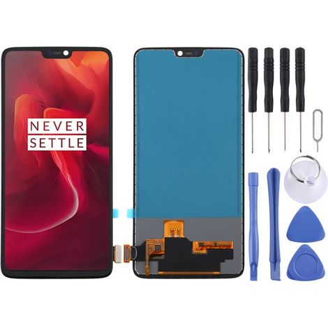 Compatible with the OnePlus 6 A6000 LCD touchscreen (Color: Black) (1/4)