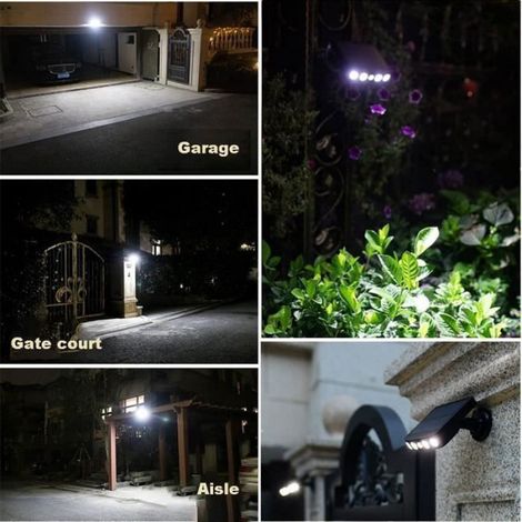 Lampe Solaire Exterieur - Noname - 1 pièce - Détecteur de Mouvement - LED - Noir (1/4)