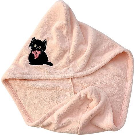 (Rose)Serviette , Lot de 1 Serviettes de Séchage en Microfibre Super Absorbantes avec Boutons, de Super Doux et Absorbant avec (1/5)