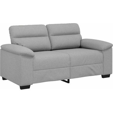 vidaXL Divano a 2 Posti Grigio Nuvola 160x81x84 cm in Tessuto (1/5)